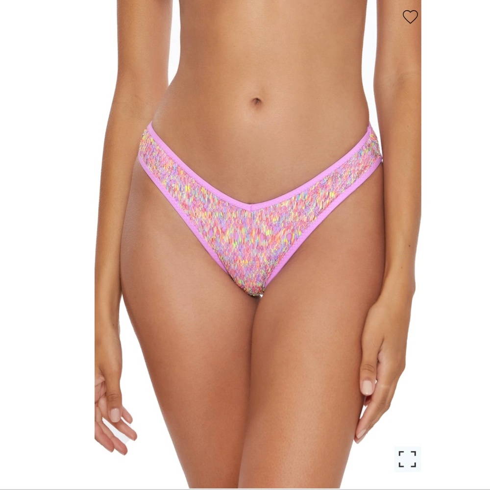 NEW $58 Becca‎ [ Large ] Coastal Brazilian Bikini Bottom in Orchid - Picture 12 of 12